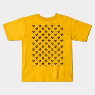 biohazard symbol pattern Kids T-Shirt